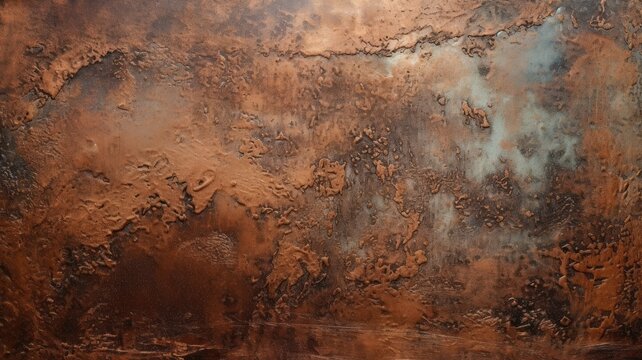 vintage style copper paint rough texture wallpaper