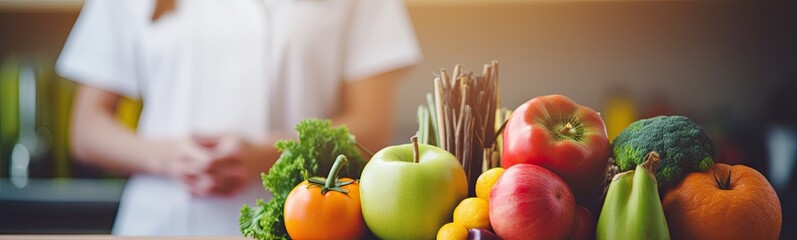 Nutritionist concept background