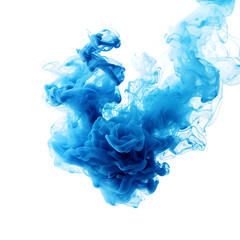 Transparent blue smoke cloud
