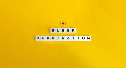Sleep Deprivation Banner and Concept.
