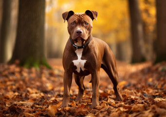American Pit Bull Terrier Dog Breed - obrazy, fototapety, plakaty