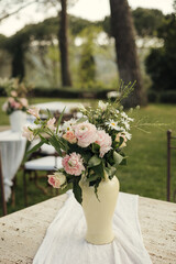 wedding bouquet in the garden