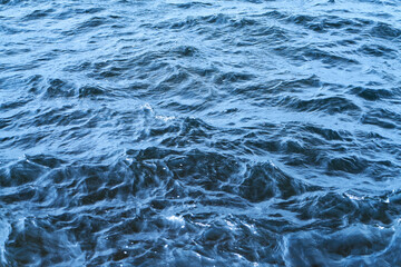 Wet liquid fluid blue ocean water texture background