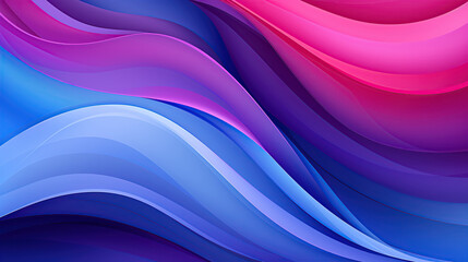 Fototapeta premium Abstract colorful background with smooth lines in blue, purple, and pink colors. 