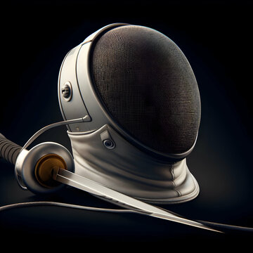 M&aacute;scara de esgrima moderna y futurista