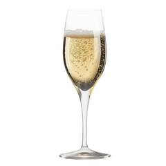 white wine glass isolated