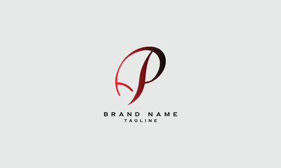 AP, PA, Abstract initial monogram letter alphabet logo design