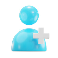 Add Friend 3D Illustrations