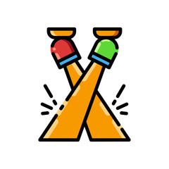 Spotlight icon color style vector illustration