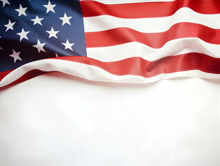 Obraz premium United state of america national flag background, USA flag weaving made by silk cloth fabric, USA background, ai generated image