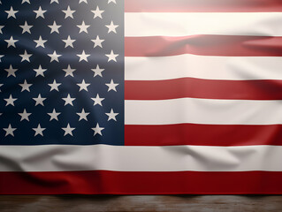 Fototapeta premium United state of america national flag background, USA flag weaving made by silk cloth fabric, USA background, ai generated image