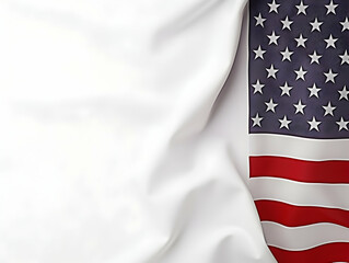 Obraz premium United state of america national flag background, USA flag weaving made by silk cloth fabric, USA background, ai generated image