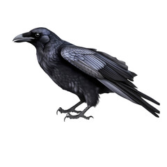 Fototapeta premium Crow isolated on transparent background