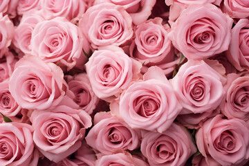 Background image of pink roses generated AI