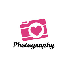 Photography logo. Camera logo vector design on a white background. 