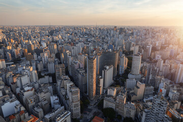 Região central da cidade de São Paulo, Brasil