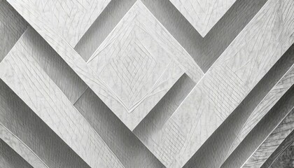 white background paper with gray textured abstract pattern of geometric angles and lines in diamond block shapes - obrazy, fototapety, plakaty