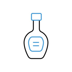  Wine icon vector stock illustration