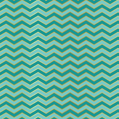 Cute chevron pattern vector background. Blue with golden zigzag style pattern wallpaper.