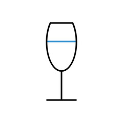 Wine icon vector stock illustration