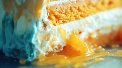 extreme close up piece of cake