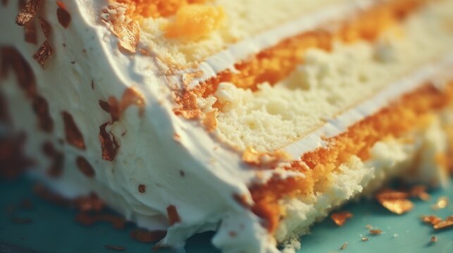 extreme close up piece of cake