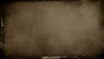vintage distressed old paper canvas texture film grain dust and scratches texture with vignette border background for design backdrop or overlay design - obrazy, fototapety, plakaty