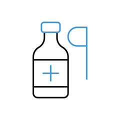  syrup icon vector stock illustration