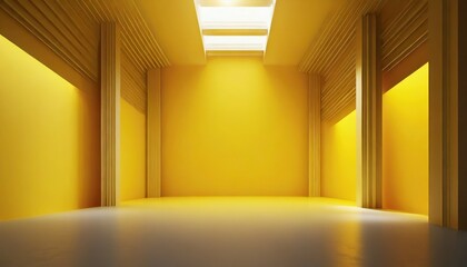 yellow room with light abstract background