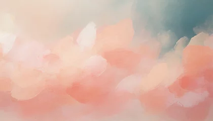 Foto op Canvas peach blush pink background abstract pastel colors texture © Faith