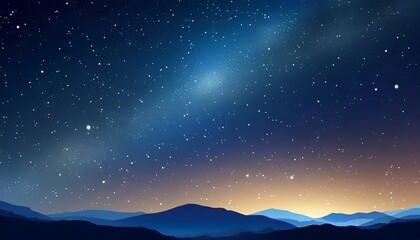 perfect starry night sky background outer space vector background