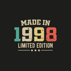 Made in 1998 limited edition t-shirt design