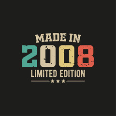 Made in 2008 limited edition t-shirt design