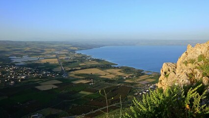 Sea of Galilee also called Lake Tiberias or Kinneret