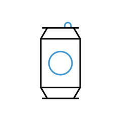  Soda Can icon vector stock illustration