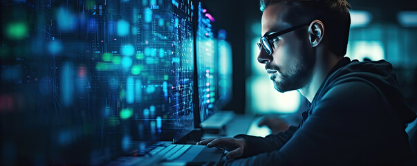 Software engineer working on AI techology. Works on Desktop Computer in College.