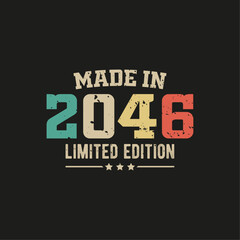 Made in 2046 limited edition t-shirt design