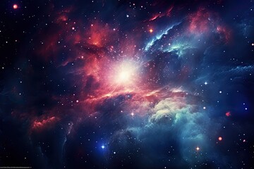 Nebula with space