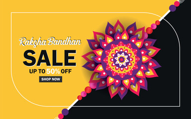 Happy Raksha Bandhan Sale banner design