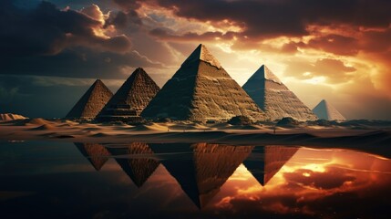 Majestic pyramid landscape