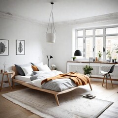 Scandinavian-inspired bedroom