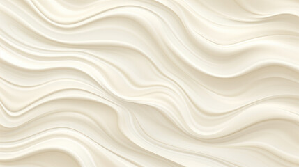 Close up of a creamy whipped cream texture for background and design. 3d rendering. - obrazy, fototapety, plakaty