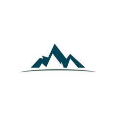 Mountain icon. Mountains logo. Mountain logo template.