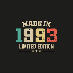 Made in 1993 limited edition t-shirt design