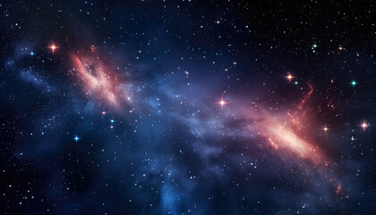 Fototapeta na wymiar galaxy filled with lots of stars and clouds, Night Sky Wallpaper