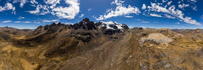 View of the Andes Mountains in the Ancash region.