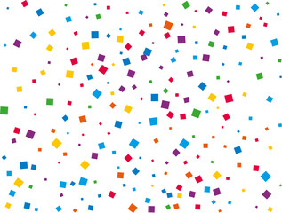 Luxury Rainbow Square Confetti