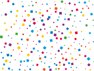 Luxury Rainbow Square Confetti