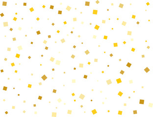 Stylish Gold Square Confetti Tinsels