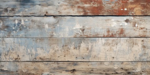 Wooden Vintage Weathered Fence with Grunge Texture. Aged Wood Background. Rustic Retro Hardwood Surface